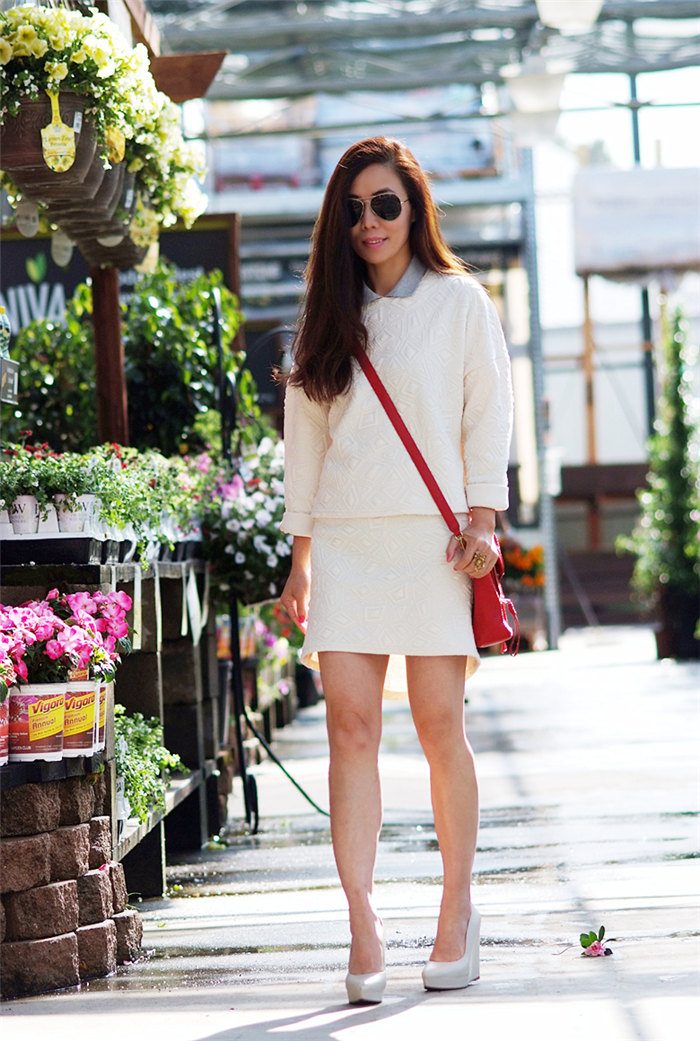 White Dress and Red 3.1 Phillip Lim Bag_6