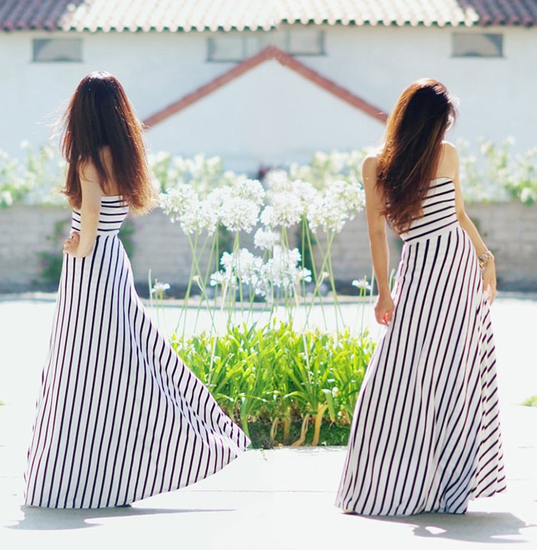 Bebe Striped Maxi Dress_10