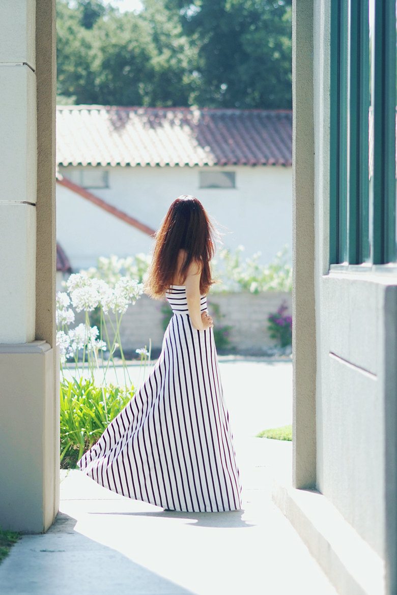 Bebe Striped Maxi Dress_6