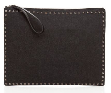 Valentino ruckstud clutch