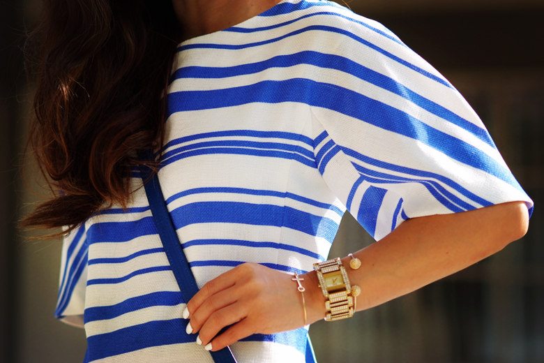 HallieDaily Blue Striped Dress_2