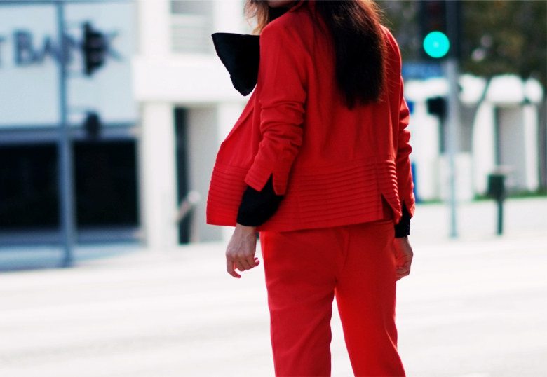 HallieDaily Saint Laurent Inspired Red Suit Look_6