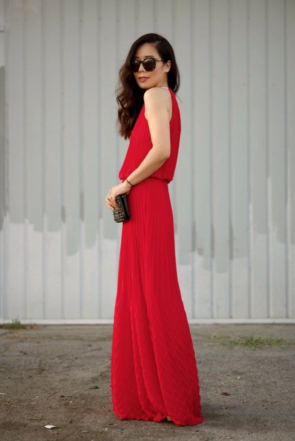 Hot Summer: Red Maxi Dress