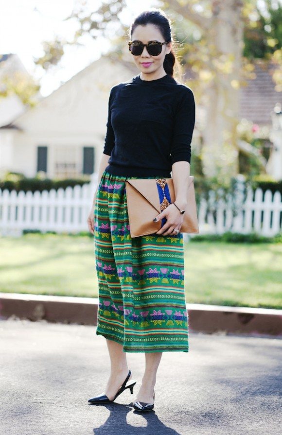 Go Bold: African Printed Clutch and Mexican Printed Skirt