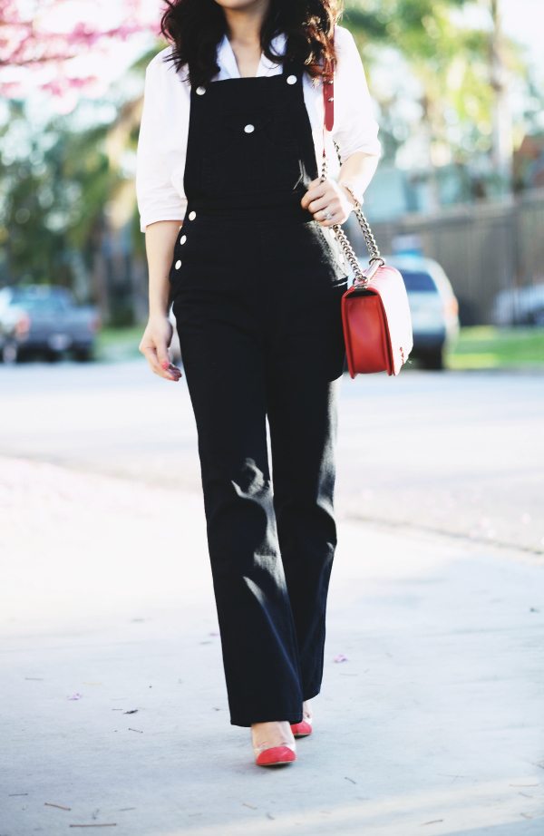 Alexa Chung Overalls Outfit