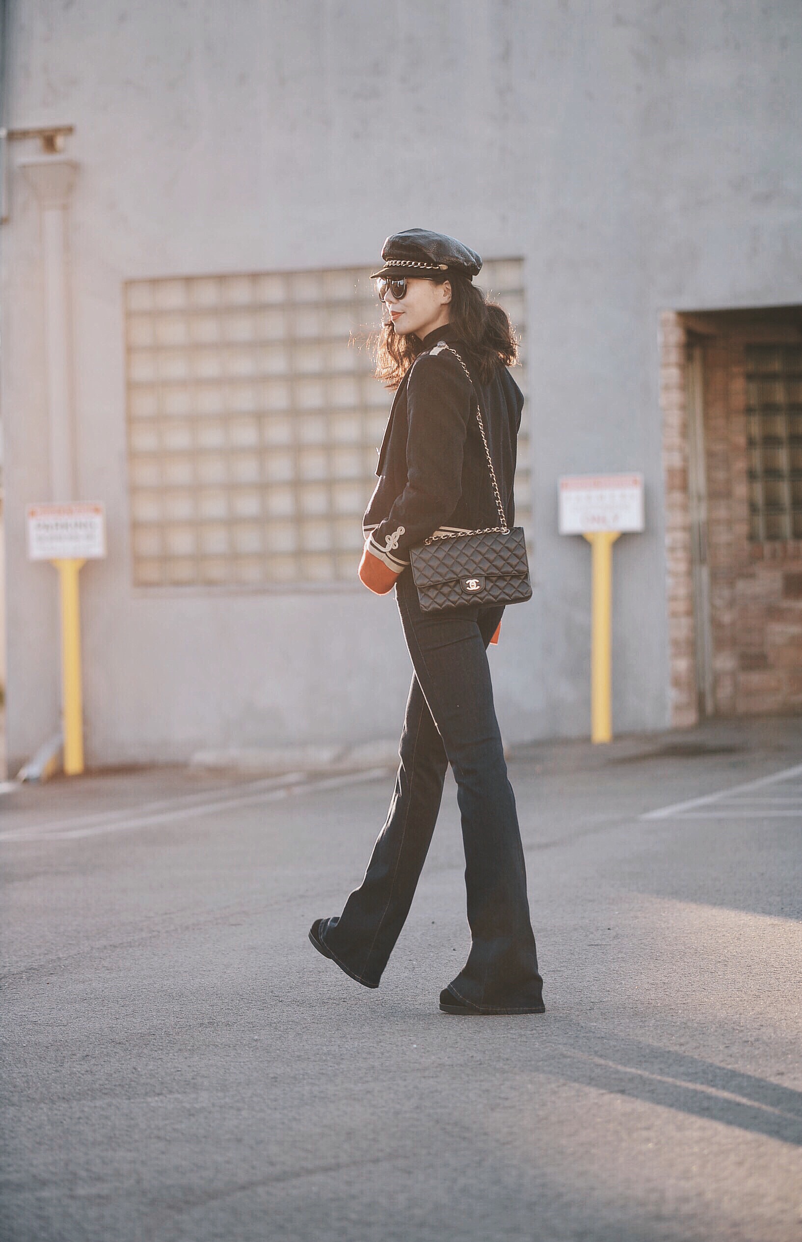 Aye Aye Captain: Stella Mccartney Military Jacket, Topshop Flare Jeans, via: HallieDaily