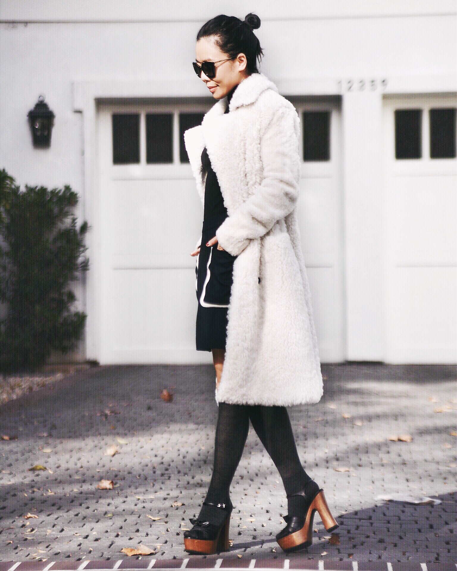 Shearling Coat, via: HallieDaily