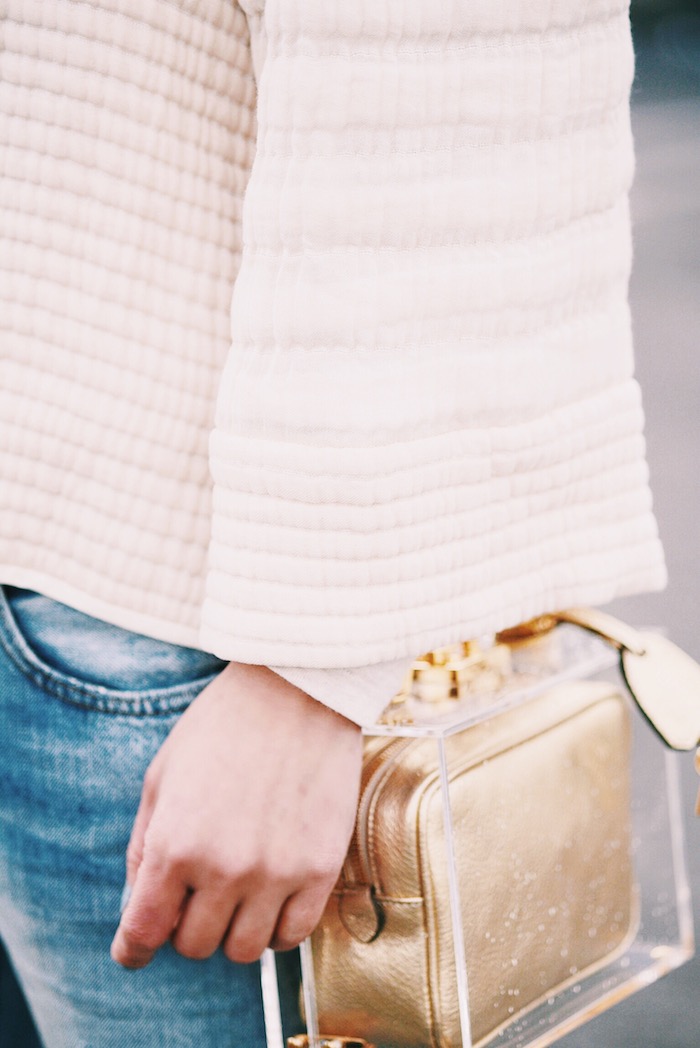 Levi's Vintage Distressed Jeans, Isabel Marant Top, Mark Cross Bag, Chanel Pumps, via: HallieDaily