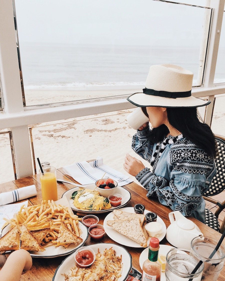 Family Beach Life, Embroidered Dress, M.Gemi Flower Sandals, Mirrored Sunglasses, Sun Hat, via: HallieDaily