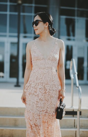 Elegance, OOTD, Lace, Maxi Dress, via: HallieDaily