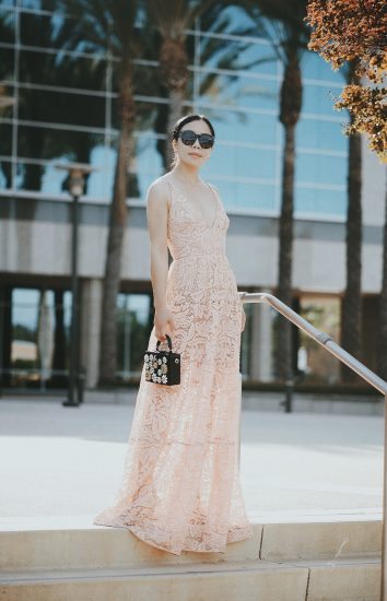 Elegance, OOTD, Lace, Maxi Dress, via: HallieDaily