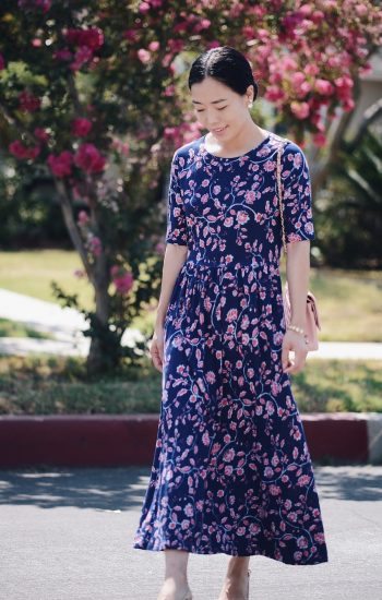 Summer Style, Floral Dress, Flowers, Pink Chanel Bag, Via: HallieDaily