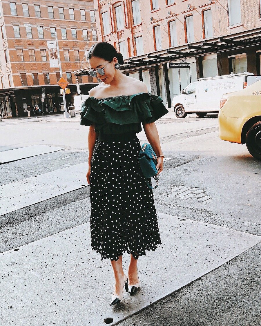 NYFW Street Style, SS 2017, Ruffle & Lace, HallieDaily