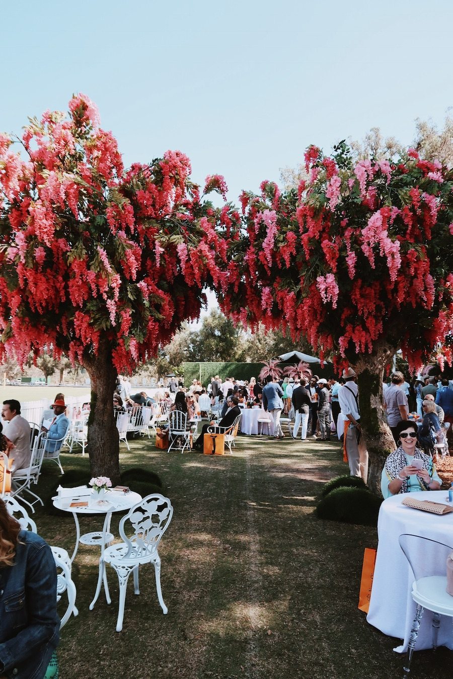 Lace & Wide Legs, VEUVE CLICQUOT POLO CLASSIC LOS ANGELES, Via: HallieDaily