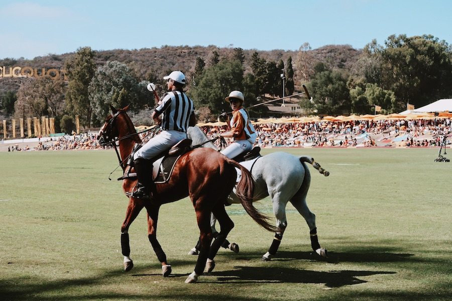 Lace & Wide Legs, VEUVE CLICQUOT POLO CLASSIC LOS ANGELES, Via: HallieDaily