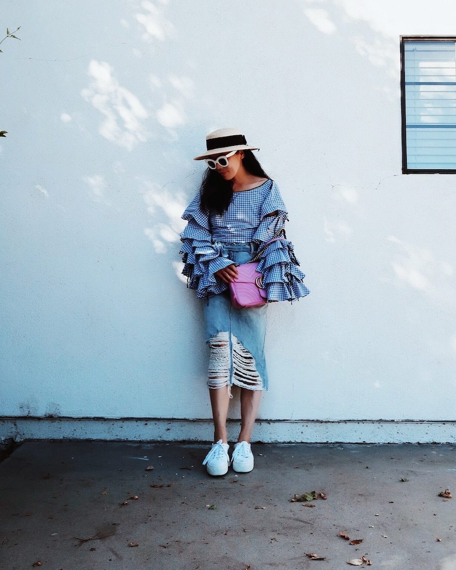 Ruffles & Denim, via: HallieDaily