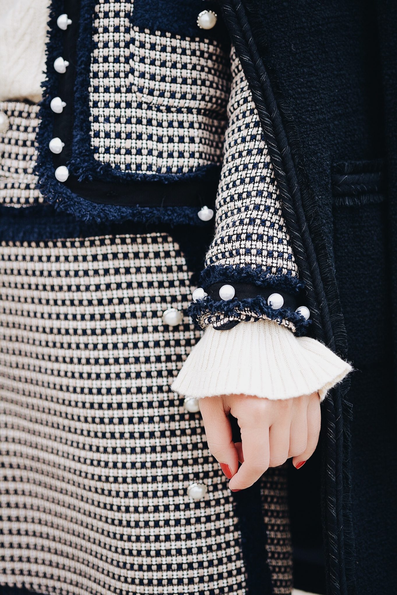 Holiday Dressing: Pearl & Chanel, via: HallieDaily