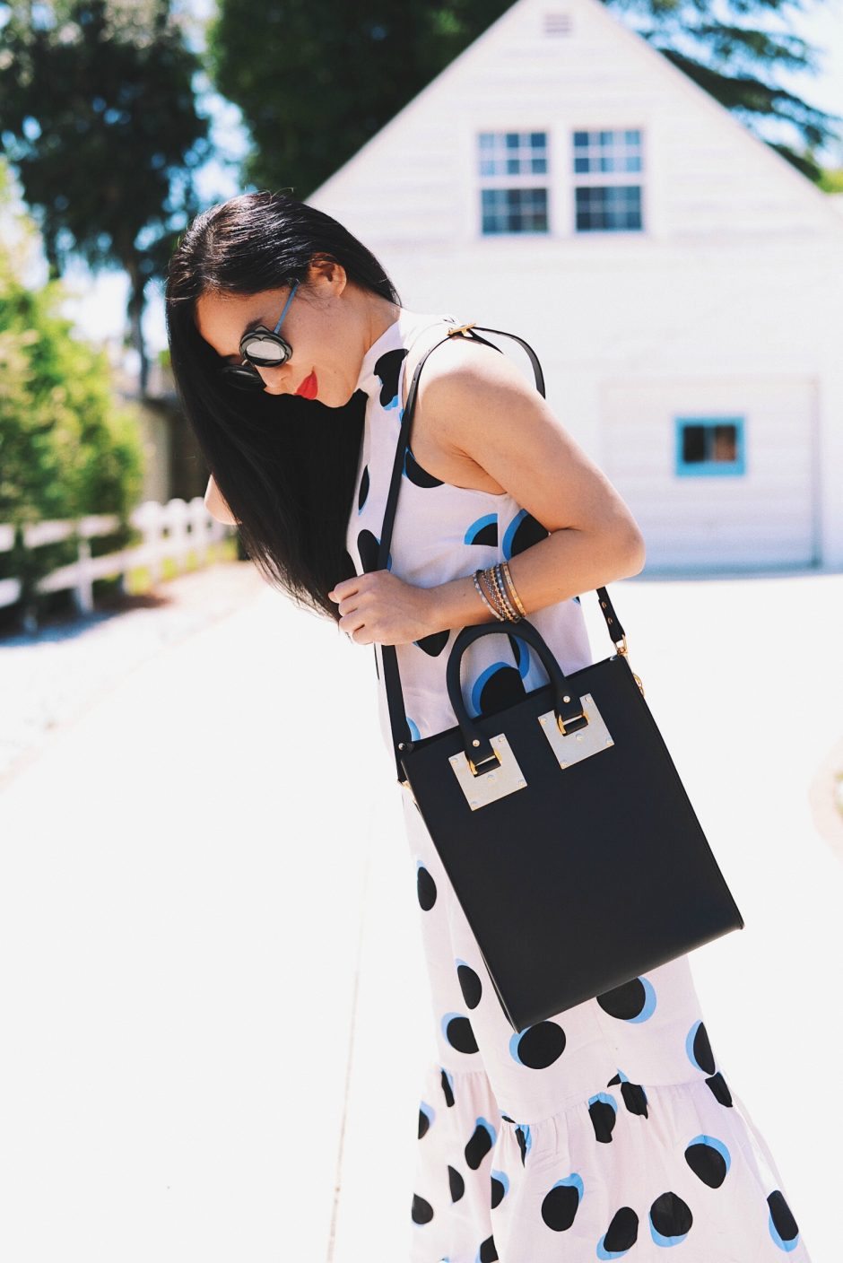 Sac Fourre-tout Sophie Hulme Mini Albion - Bleu Clair - Neuf Avec étiquette Et Sac Poussière