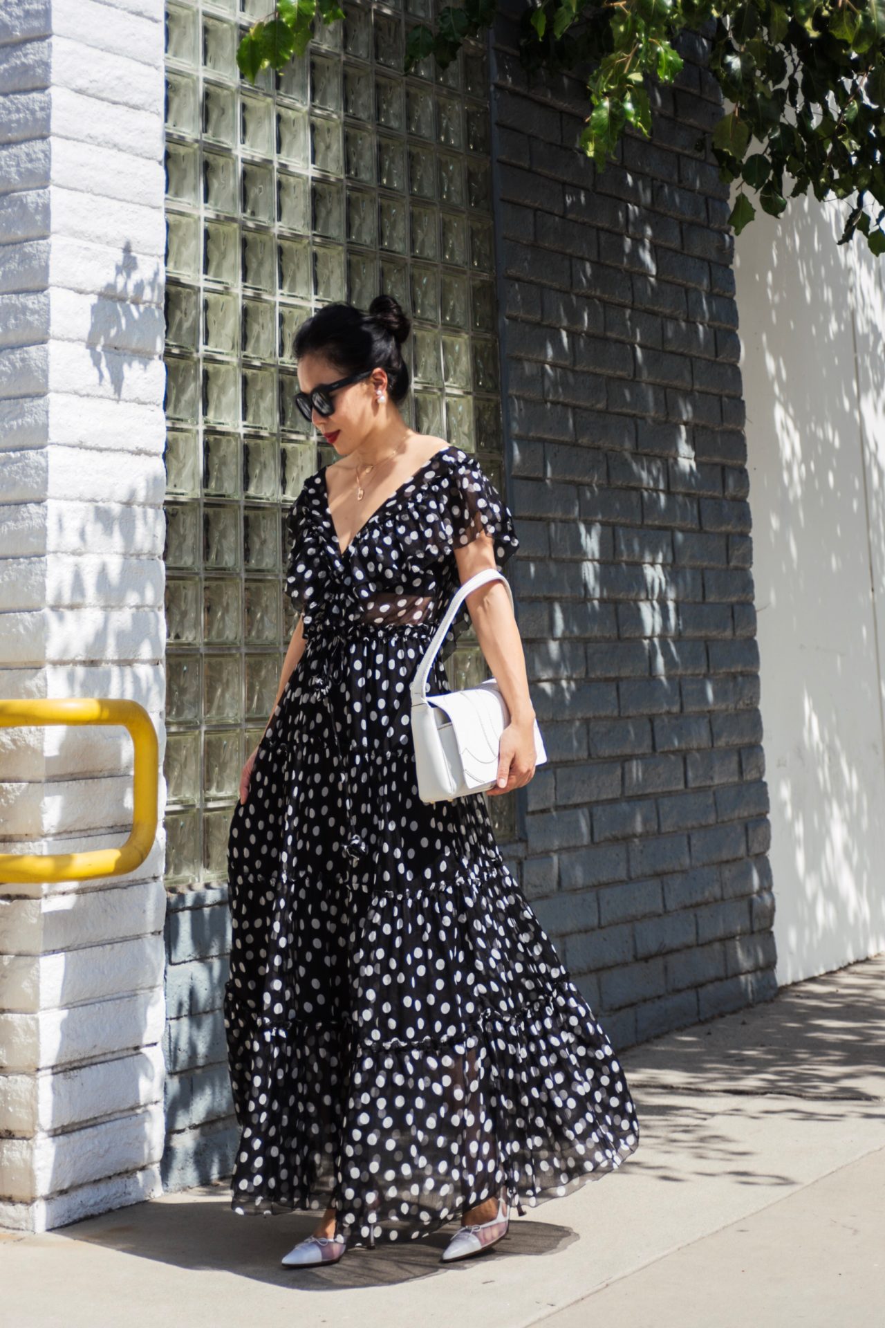 chanel polka dot dress