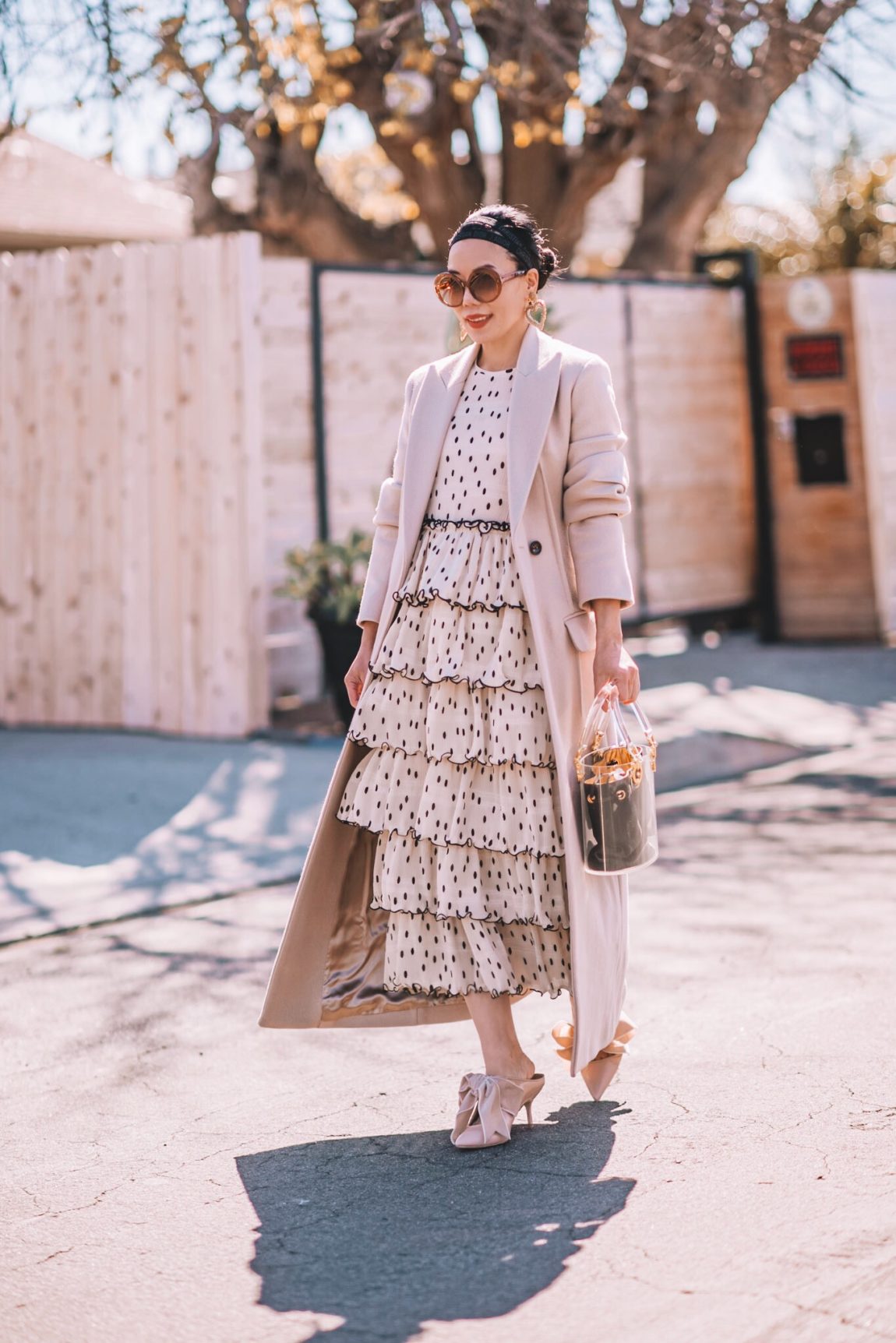 Polka Dot Dress & Dior Headband