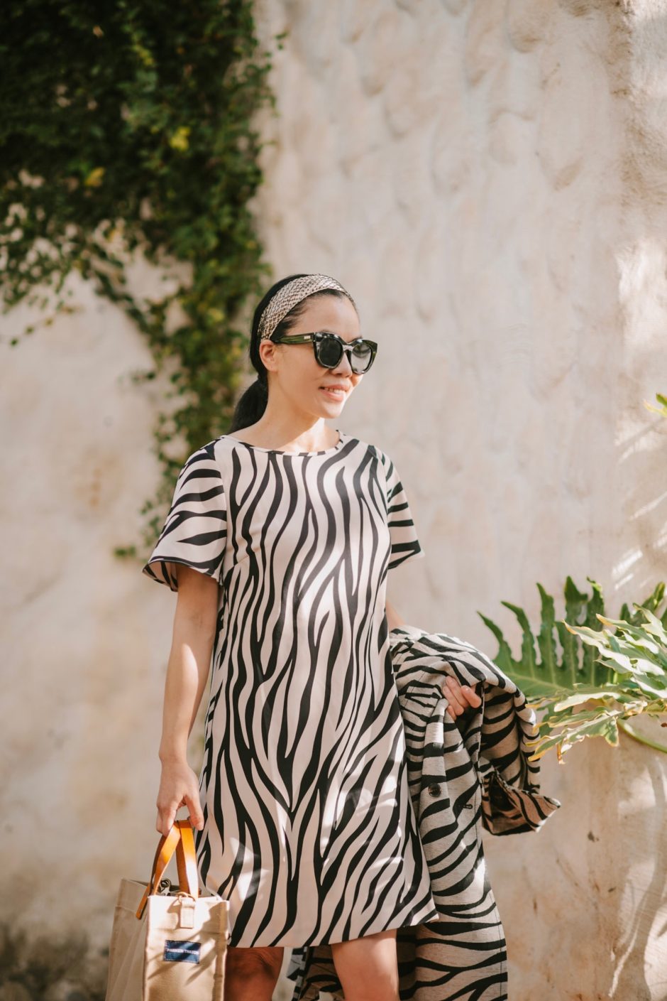 Zebra Print Trench & Dress