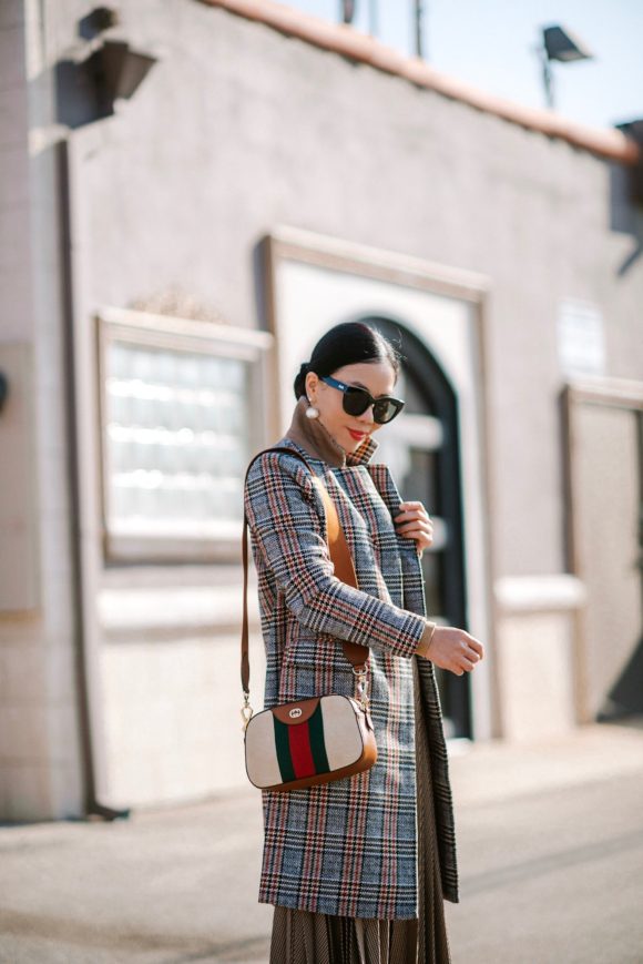 Fall Style: Cardigan & Pleated Skirt