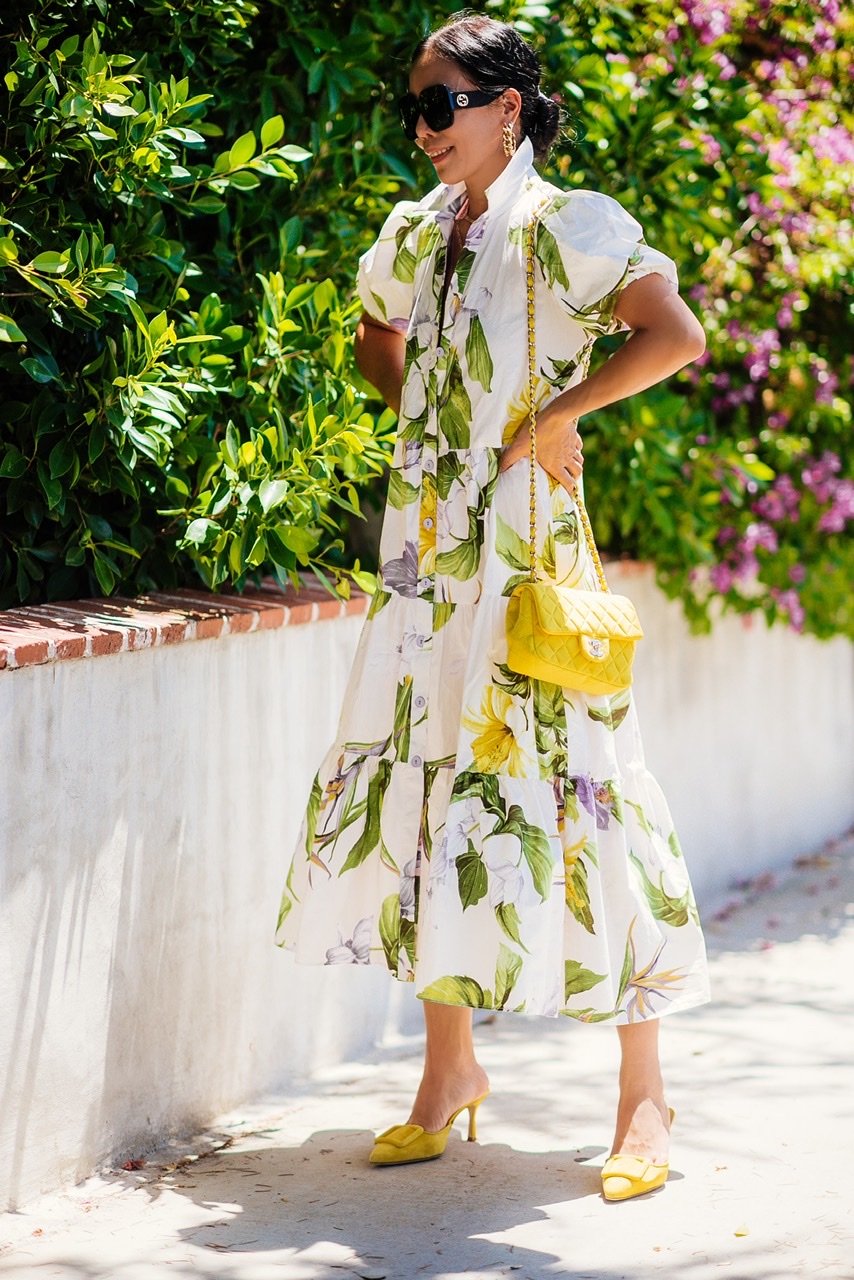 Why I Love the Green Floral Dress Trend - M Loves M