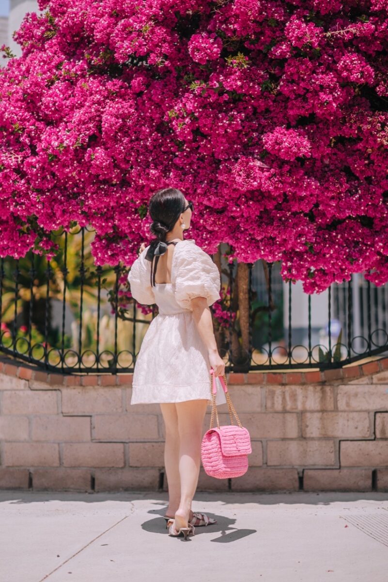 In Pink: Doll Dress & YSL Niki Bag