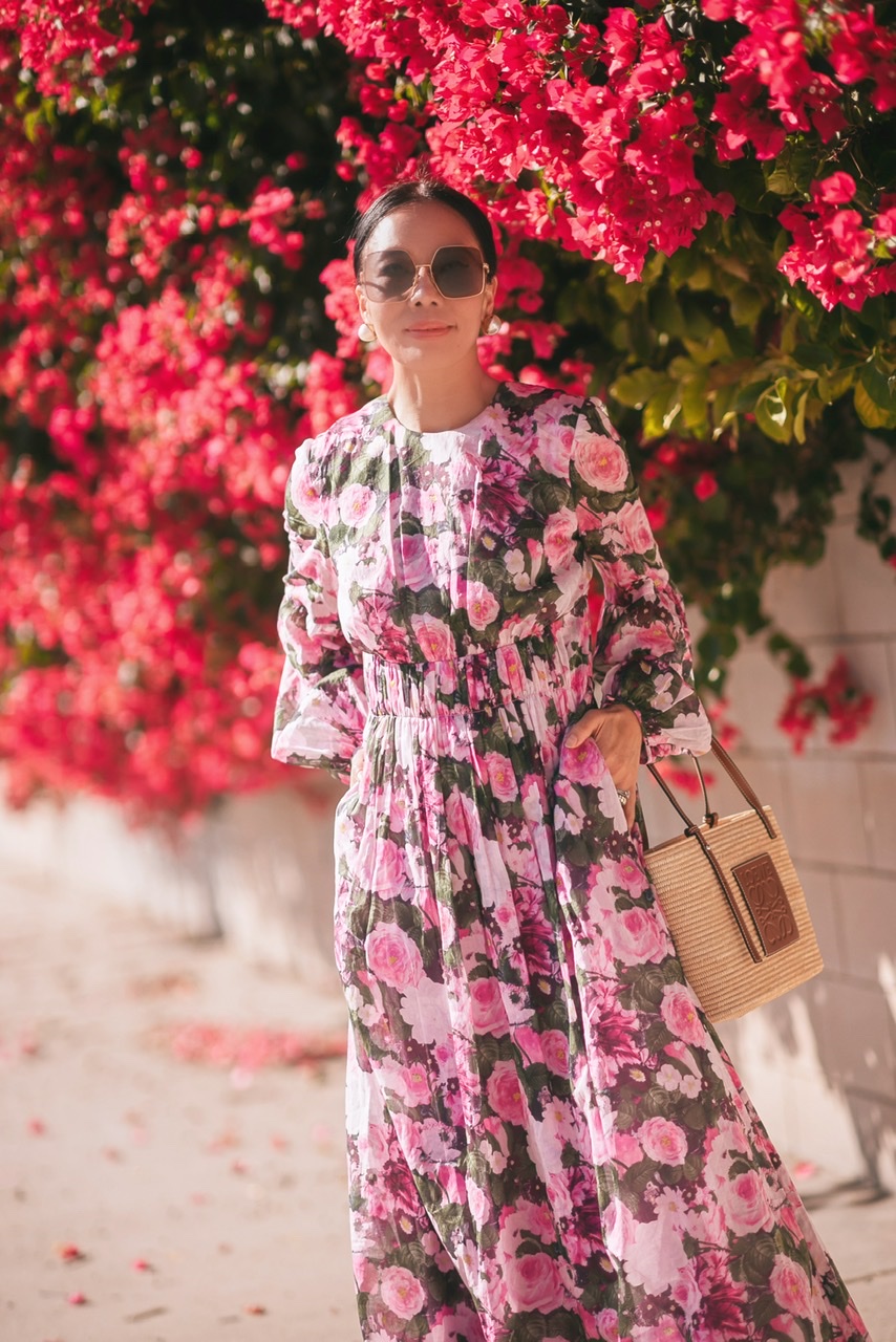 Floral Dress For Fall Events | Hallie Daily