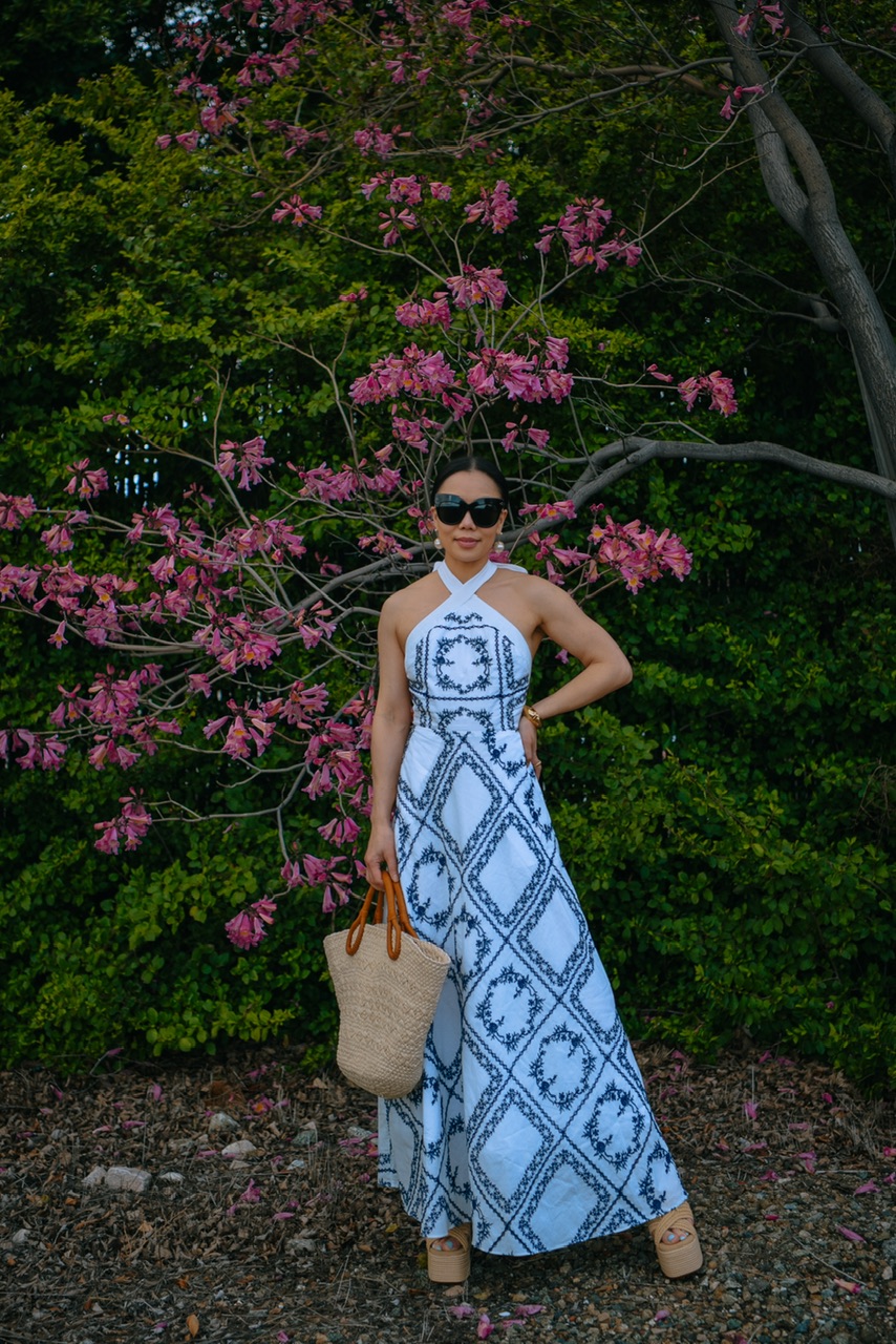 Spring Cotton Dress & Platform Sandals