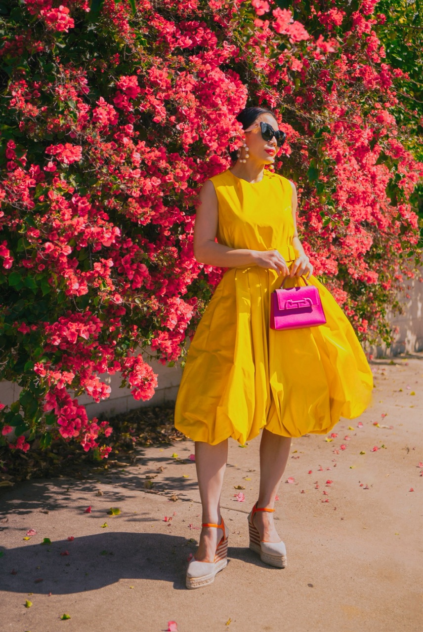 Style Tip, Colorful Style, Spring Style, CH Carolina Herrera, Spring Dress & Blazer