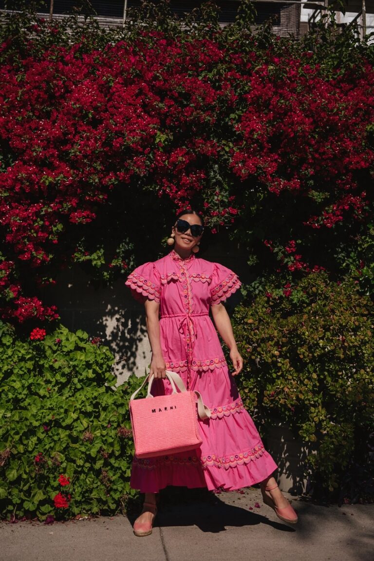 Summer Pink Cotton Dress