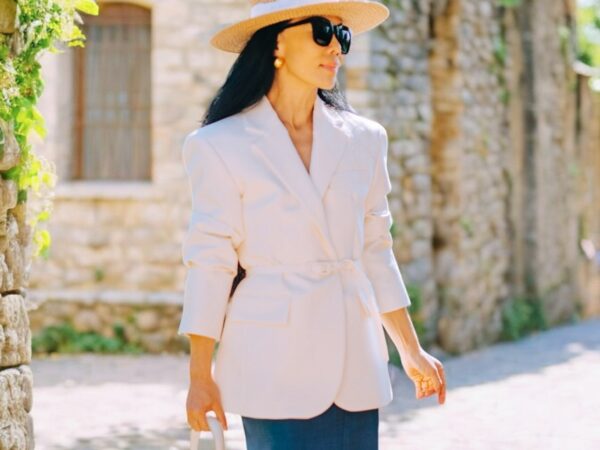 Classic Early Fall: Belted Blazer & Pencil Skirt